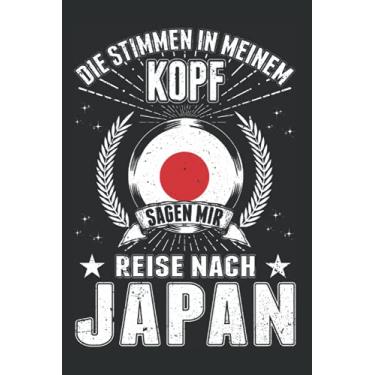 Imagem de Japan Notizbuch: Japan Urlaub Osaka Tokio Geschenk/Die Stimmen in meinem Kopf Sagen mir Reise nach Japan / 6x9 Zoll / 120 karierte Seiten Seiten