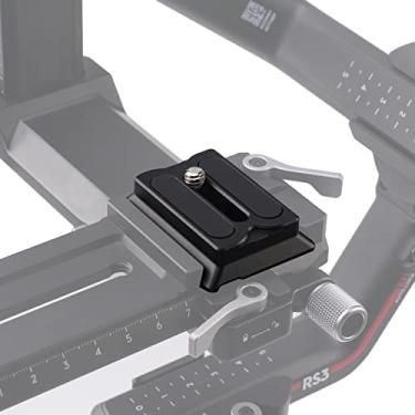 Imagem de Hersmay Placa de liberação rápida para câmera DSLR Mirrorless Arca-Swiss Standard para DJI Ronin SC 2 / RSC 2 / RS 3 / RS 3 Pro Placa de montagem de acessórios de suspensão