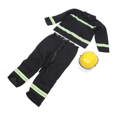 Imagem de Terno de Segurança Retardante Chama, Resistência à Chama FR de Alta Tenacidade de Segurança para Homens para Homens, Isolamento Térmico Térmico Hazmat CoverAll Com Marcações (M)