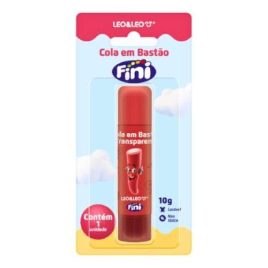 Imagem de Cola Em Bastão Colorida Fini Leo&leo 10g Com Cheiro, Vermelho