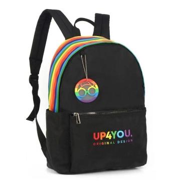 Imagem de Mochila De Costas Preta Rainbow Up4yyou