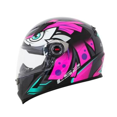 Imagem de Capacete LS2 FF358 Tribal - Rosa com Cinza (56)