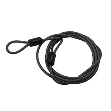 Imagem de 100 Cm Durável Cabo Cadeado Loop Scooter Acessórios para Mala de Mala de, Preto