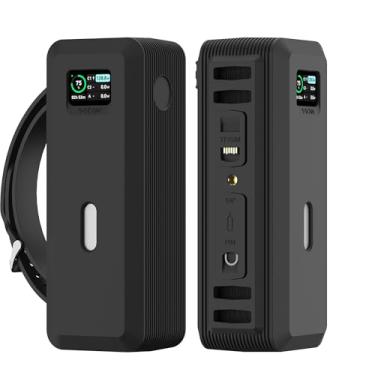 Imagem de SIKAI CASE Capa De Silicone Para Anker 737 Power Bank (24.000 Mah, 3 Portas), Furo De Porca De 1/4 De Polegada, Armazenamento De Cartão Sd/Sim Reservado, Compatível Com Anker 737 Power Bank, Capa Pr