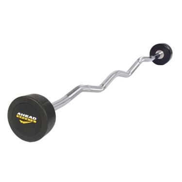 Imagem de Barra W Montada 22.5 Kg As3009 Ahead Sports Preto E Amarelo Preto