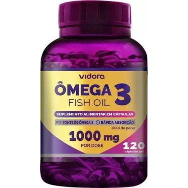 Imagem de Omega 3 fish oil 1000mg cps gel c/120 - vidora