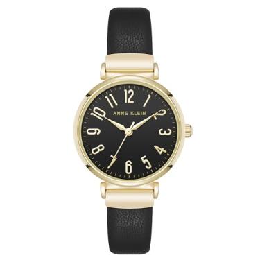 Imagem de Anne Klein Relógio feminino fácil de ler, Preto