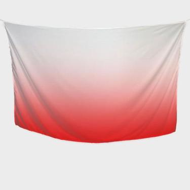 Imagem de Canga/Pareô Sublimado Vermelho e Branco 1,00x1,50m - Fera Print - Subl