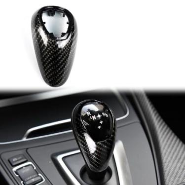 Imagem de FINMOKAL Capa de acabamento de manípulo de mudança de marchas de fibra de carbono real compatível com BMW M2 F87 M3 F80 M4 F82 F83 M5 F10 X5M F85 X56M F86