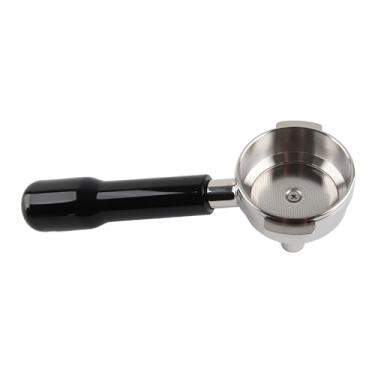 Imagem de Filtro de café EasytoClean de 58 mm com copo de aço inoxidável de malha fina, compatível com Aibao, Gomilei, para melhor extração, acessório de máquina de café (preto)