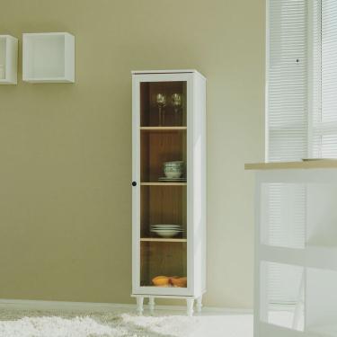 Imagem de Cristaleira Estante Para Livros 1 Porta Vidro E-963 Branco