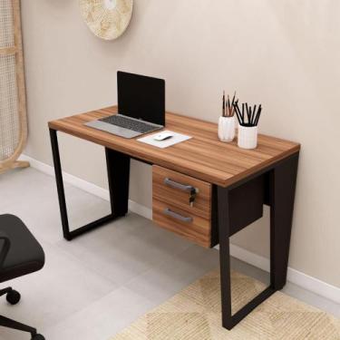 Imagem de Escrivaninha 1,20m x 0,60m Gaveteiro Suspenso 2 Gavetas F5 - F5 Office