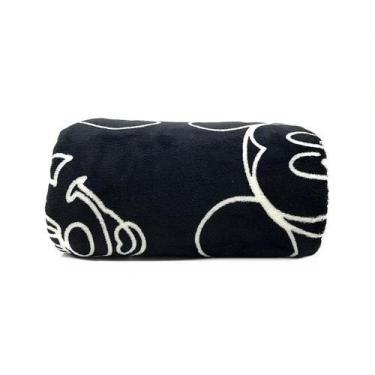 Imagem de Manta Jolitex Ternille Solteiro Disney, UN, MICKEY-PRETO