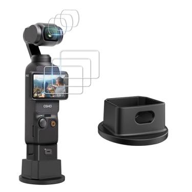 Imagem de FiTSTILL [6 peças protetoras de tela LCD de vidro temperado 9H ultrafina de 0,28 mm para DJI Osmo Pocket 3 - Total de 3 conjuntos - Acessórios de câmera de ação