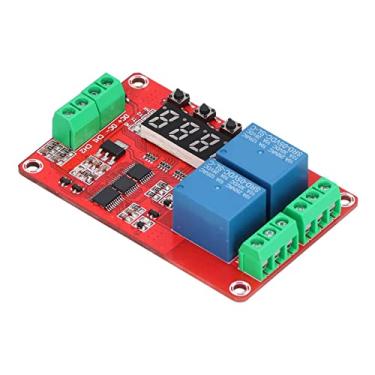 Imagem de Placa de Módulo de Temporização de Ciclo de Autotravamento Multifuncional de 2 Canais Com relé de Retardo de Tempo (5V)