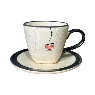Imagem de Xícara de Chá 200ml Com Pires Feito de Cerâmica