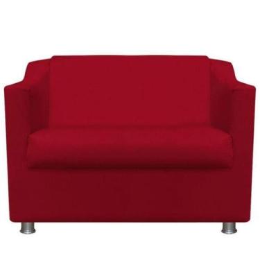 Imagem de Namoradeira Decorativa Reforçada Recepção Clinica Suede - JMDECOR, ver