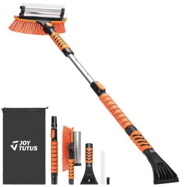 Imagem de Escova de neve e raspador de gelo JOYTUTUS Extensível 105 cm Laranja