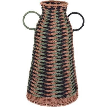 Imagem de Vaso Decorativo Enfeite Casa Fibra 40x22x22cm Color