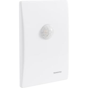 Imagem de Sensor De Presença 120° De Embutir Em Parede Tramontina Bivolt Com Fotocélula Branco