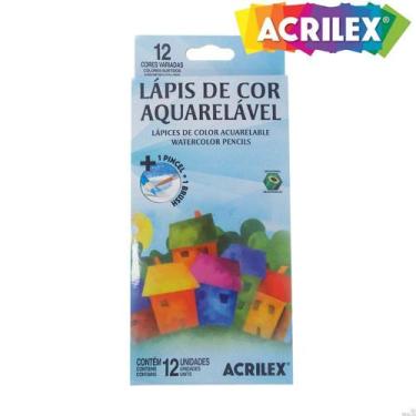 Imagem de Lápis de Cor Aquarelável Acrilex 12 cores