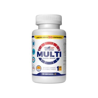Imagem de Multivitamínico Multi Vitgold 130 + 20 comprimidos.