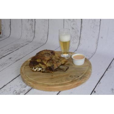 Imagem de Tábua para churrasco redonda com alça - La Tabla