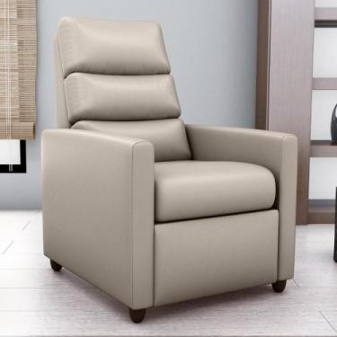 Imagem de Poltrona Reclinável do Papai Neiva material sintético Bege - CASA H