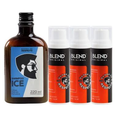 Imagem de Barba de Respeito Kit com 3 Unidades Blend Original para Crescimento d