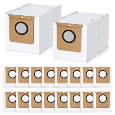 Imagem de Pacote com 18 sacos de substituição L60 para aspirador de pó robô eufy L60 SES L60 SES, sacos de aspirador de pó de grande capacidade de 2,6L, sacos de pó de substituição descartáveis