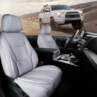 Imagem de Coverland Capas de assento de carro personalizadas compatíveis com Lexus RX 350, 350h, 450hL - Couro Premium Antiderrapante Espuma de Memória Impermeável Protetor Interior Personalizado Banco Frontal