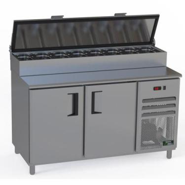 Imagem de Balcão Condimentador Sobreposto Refrigerado Venâncio 150cm Linha Prime