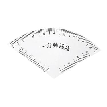 Imagem de oshhni Régua de estêncil para sobrancelhas, modelo de sobrancelhas, versátil, leve, tamanho para viagem com guia de arco, fácil de usar, acessórios,