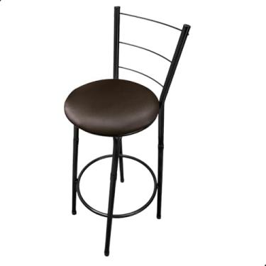 Imagem de Banqueta Banco Alto Itália 97cm Para Balcão Cozinha Bar Área Gourmet (Marrom)