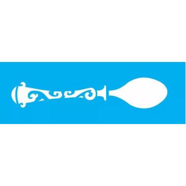 Imagem de Estencil 10x30 opa1466 talher colher - OPA Criando Arte