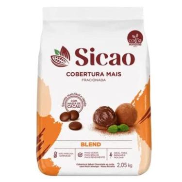 Imagem de Cobertura Gotas Fracionada Chocolate Blend Mais 2,05kg - Sicao