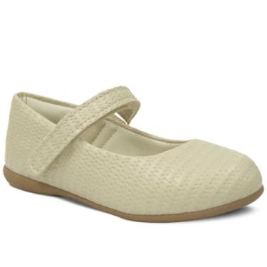 Imagem de Sapatilha Infantil Maré No18ao27 Moda Menina Conforto 02.59i (Off White, BR, Criança de 4 a 8 anos, Numérico, 27)