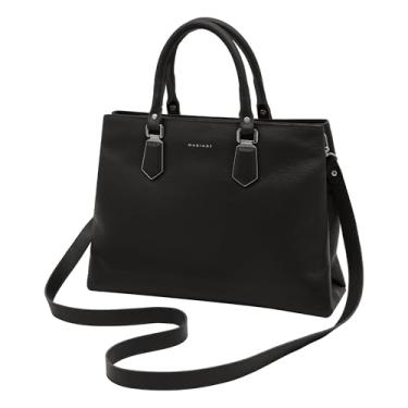 Imagem de Mariart Açaí Bolsa Feminina Transversal de Couro Bovino Legítimo (Preta)