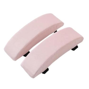 Imagem de Esquirla Apoio de braço para cadeira de escritório, 1 par de apoios de cotovelo leves e ergonômicos para cadeira de computador, sofá, sala de jantar, Rosa
