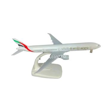Imagem de Avião Emirates B777 - Modelo de Metal Die-Cast para Crianças (Escala 1