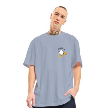 Imagem de Camiseta Unissex Oversized Academia Donald Geek Nerd - FSL.CONF, Cinza