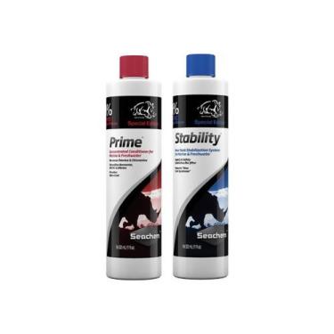 Imagem de Kit Seachem Prime 325ml + Seachem Stability 325ml Combo