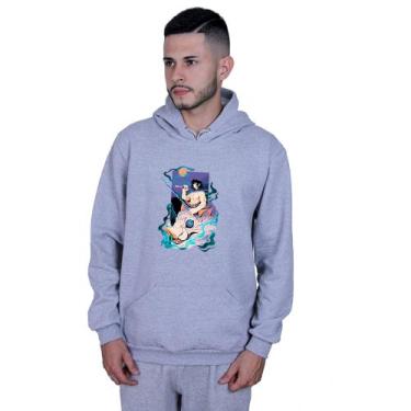 Imagem de Moletom agasalho unissex Inosuke Hashibira Demon Slayer - Lafre, Cinza