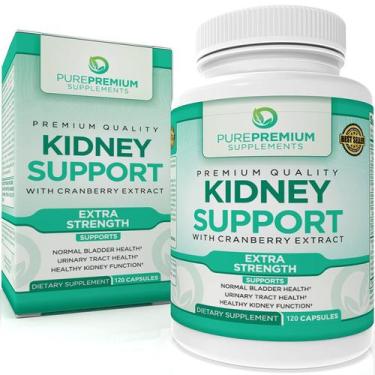 Imagem de Suplemento PurePremium Kidney Support Cranberry 120 cápsulas - PurePre