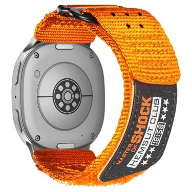 Imagem de Pulseira de nylon compatível com S Samsung Galaxy Watch 8 de 40 mm e 44 mm/Galaxy Watch 8 Classic de 46 mm (2025), pulseira de nylon militar Galaxy Watch Ultra, para homens