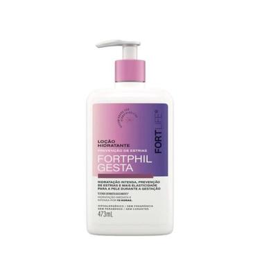 Imagem de Loção Hidratante Para Gestante Fortphil Gesta 473ml Fortlife