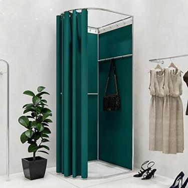 Imagem de Vestiário portátil, provador móvel, sala de provação de shopping de escritório vem com função de absorção de ferro para proteger melhor a privacidade móvel, fácil de montar e desmontar barraca de