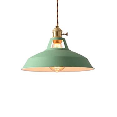 Imagem de CHENKUI Lustre de teto, abajur macaron colorido E27/E26, decoração de restaurante, abajur industrial comercial para sala de estar, ilha de cozinha, hotel, armazém