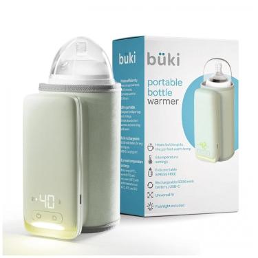 Imagem de Aquecedor de Mamadeiras para Leite Materno ou Fórmula com Bateria Recarregável, KinderSense, Verde