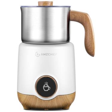 Imagem de Espumador e Aquecedor de Leite AMZCHEF 8 em 1, 550W, 600ml em Aço Inox, Automático - Id...